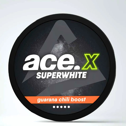 Guarana Chili Boost 8mg Slim Nicotine Pouches By Ace X