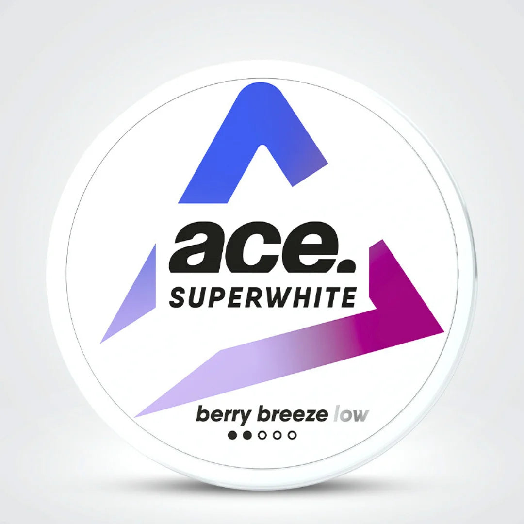 Berry Breeze Low Superwhite Slim Nicotine Pouches By Ace