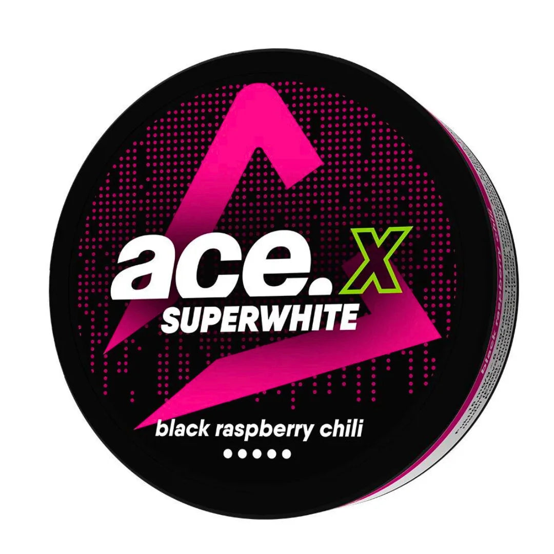 Black Raspberry Chilli 8mg Slim Nicotine Pouches By Ace X