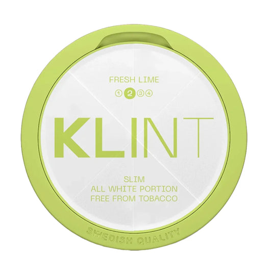 KLINT Fresh Lime All White Slim Nicotine Pouches