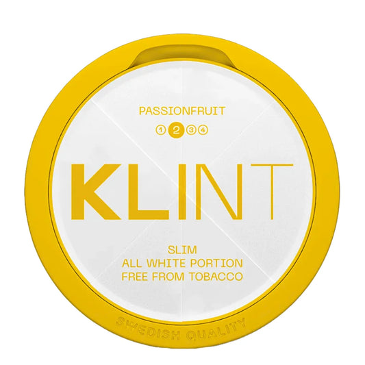 KLINT Passionfruit All White Slim Nicotine Pouches