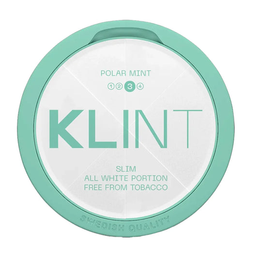 KLINT Polar Mint All White Slim Nicotine Pouches