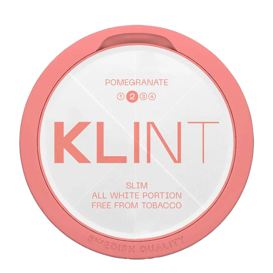 KLINT Pomegranate All White Portion Slim Nicotine Pouches
