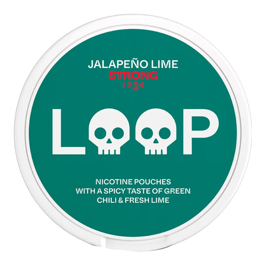 LOOP Jalapeño Lime Strong Slim Nicotine Pouches