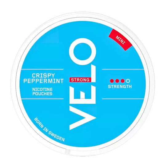 Crispy Peppermint Mini 8mg Strong Nicotine Pouches By VELO