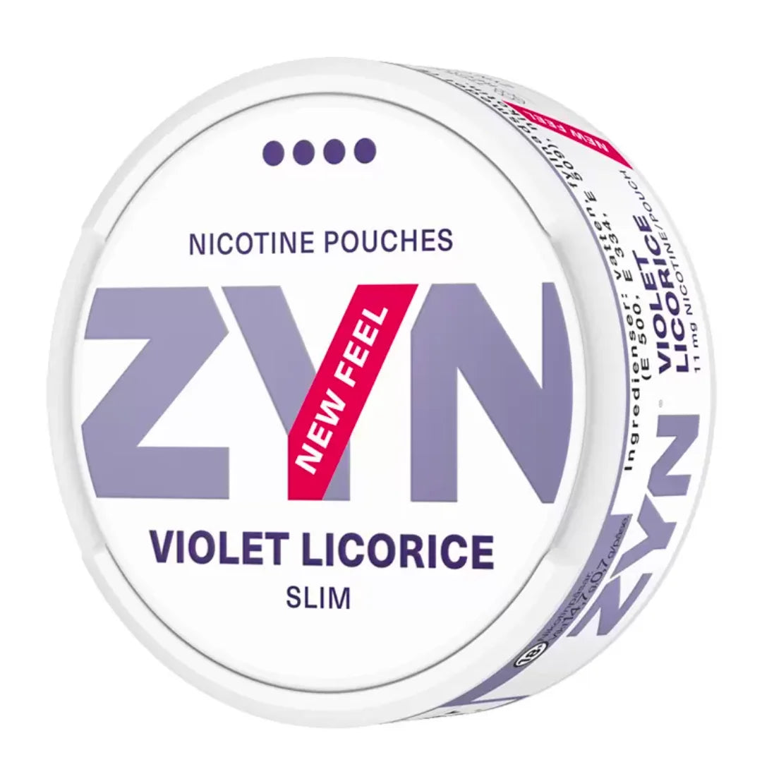 ZYN Slim Violet Licorice Extra Strong 11mg Nicotine Pouches